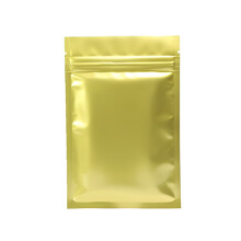 Doppelseitiger, selbstverschließender Beutel aus leuchtender Aluminiumfolie, aluminisierter Probenbeutel, Pulver-, Kosmetik- und