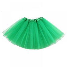 Saia tutu infantil de tule com três camadas, saia clássica para meninas, saia de coelho para o verão.