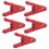 Rosso 5 pezzi J.60051 Power Test Clips 25mm/1.0in 1