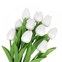 Flori artificiale de lalele pentru recuzită de fotografie de nuntă la hotel acasă, cu aspect de simulare a florilor