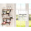 Levede 4PC L-Shaped Wooden Floating Corner Shelves 2