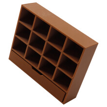 Tiny House Mini Cabinet Model 12 Compartment For-light brown