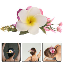 Havaijilaiset Plumeria-hiuspidikkeet, 2 kpl trooppisia kukkia