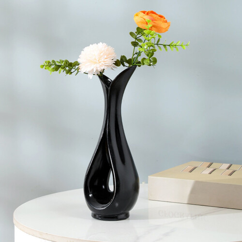 Vase blanc en plastique aspect céramique 350 ml