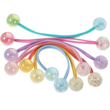 Gomas elásticas para el cabello con doble bola, 14 unidades