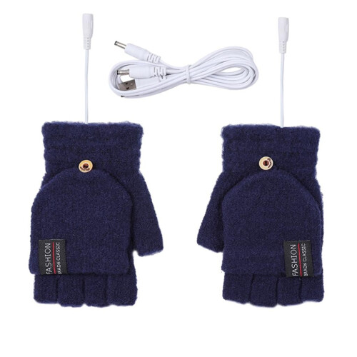 USB-beheizbare Halbfingerhandschuhe, Touchscreen-kompatibel