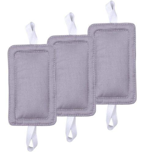 Türdämpferkissen aus Leinen, 3er-Pack