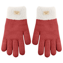 Gants tactiles doublés polaire pour femmes, couleur unie