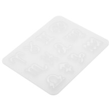 Ensemble de moules à pendentifs en silicone OULII – Blanc, flexible,
