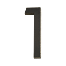 Plaque de numéro de maison en acrylique noir 0x2x1 po 1 pièce