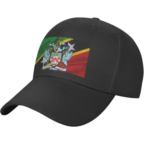 Klassische Baseballkappe – Schwarz, verstellbare Passform