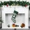 Weihnachtsgeschenktüte mit Baum- und Schneeflockenmotiv 1