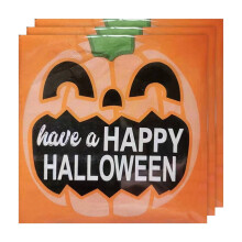 Halloween-kurpitsapaperilautasliinat, 20 kpl