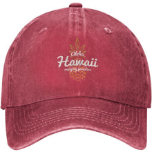 Ananas Hawaii Vintage Denim Baseballkappe – Verstellbar