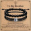 Ensemble de bracelets croix et obsidienne pour homme 1