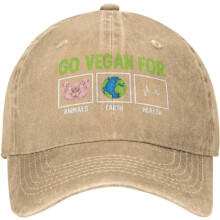 Vegan baseballpet voor dames en heren – verstelbaar, zomer
