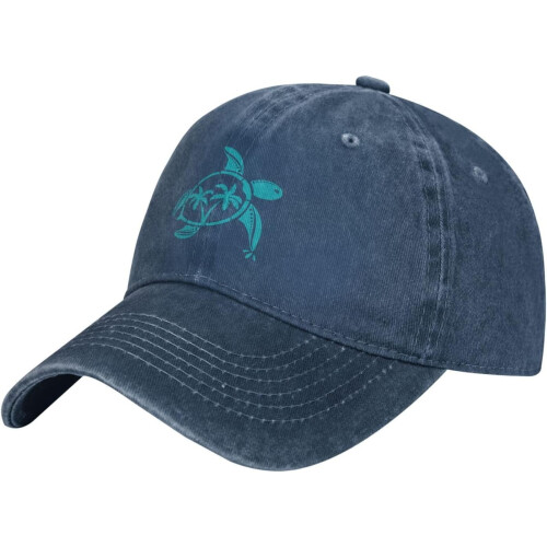 Unisex havskildpadde baseballkasket, justerbar polyesterhat