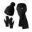 Strickmütze, Schal und Handschuhe Set Damen Unisex 1