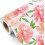 Geschenkpapierrolle mit Blumenmuster – 43 cm x 10 m – Rosa & 1