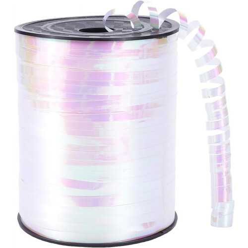 Parelwit holografisch krullint, 500 yards