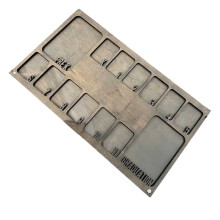 School Years Collage Frame Double Mat Gray 17.7x7.87 in