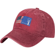 Baseballpet met vlag van Troy, Michigan, unisex, verstelbaar