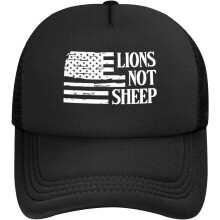 Verstellbare Trucker-Kappe mit Löwenlogo für Damen und Herren