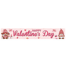 Valentinsdagsbanner udendørs indendørs dekoration