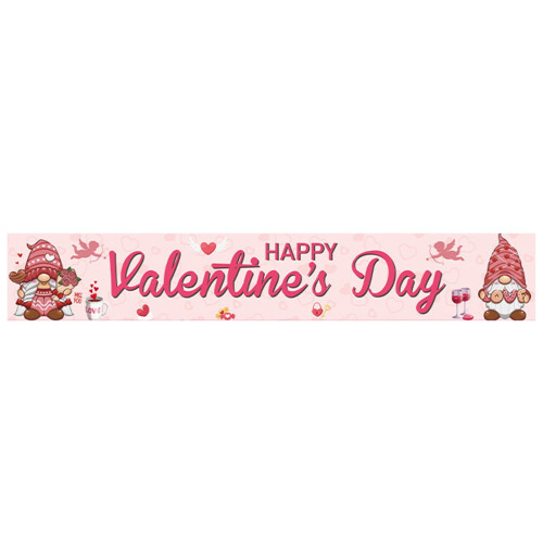 Valentinsdagsbanner udendørs indendørs dekoration