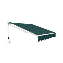 Store banne rétractable 2,5 x 2 m, résistant aux UV et à l'eau, vert