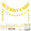 Gyldne glimmer babyshower banner sæt med 2 1
