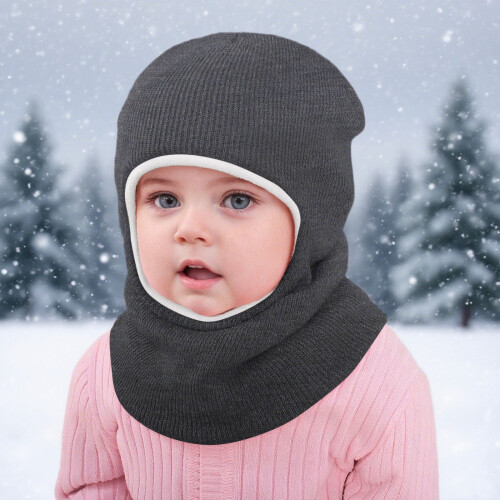 Kinderwintermuts van fleece met oorwarmers