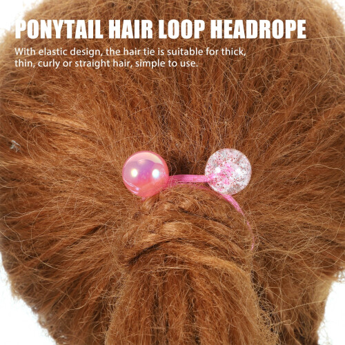 Gomas elásticas para el cabello con doble bola, 14 unidades 2