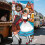 Υφασμάτινο πανό πόρτας Oktoberfest 5,9x2,9 πόδια με παράθυρο σε σχήμα κοπής 3