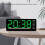 Despertador digital LED verde de 6,1 polegadas com data e temperatura. 4