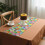 Caminho de mesa multicolorido com coelhinho da Páscoa, 33 x 122 cm 4