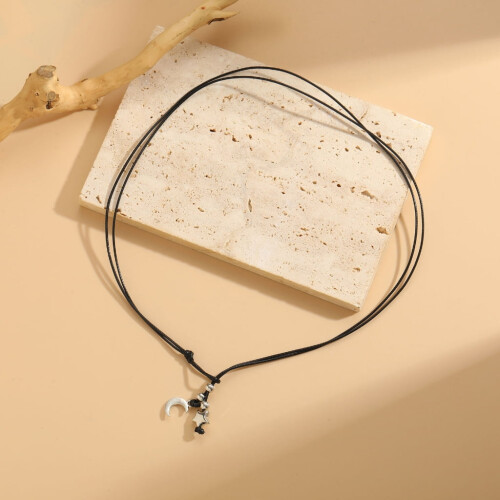 Boho legering hanger meerlaagse enkelband 2