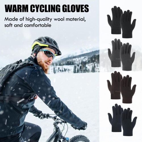 Polar-Fleece-Winterhandschuhe mit Touchscreen, Unisex, 2