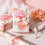 Geschenkpapierrolle mit Blumenmuster – 43 cm x 10 m – Rosa & 4