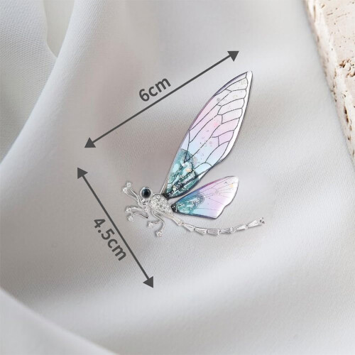 Rhinstens Dragonfly Broche – Unisex Reversnål 1