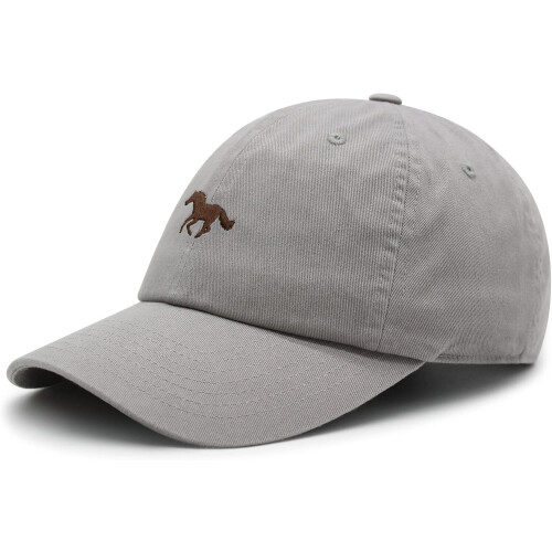 Hesteprint bomuldsfarhue unisex justerbar 1
