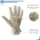 Gants en cuir véritable à doigts complets – Élastiques, antidérapants, 3