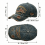 Patriottische baseballpet van katoen met druksluiting, one size 3