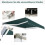 Retractable Awning 2.5x2m, UV & Water Resistant, Green 3
