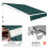 Retractable Awning 2.5x2m, UV & Water Resistant, Green 5