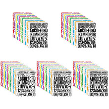 Assorted Color Vinyl Letters and Number Stickers for Home Use
