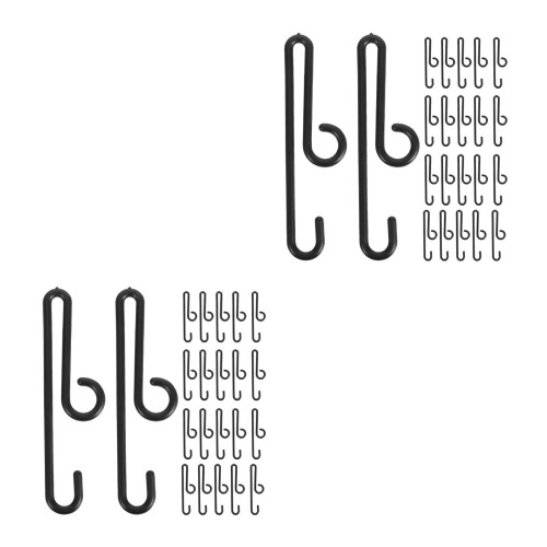 360Pcs Black Plastic Hooks for Hanging Multipurpose Towel Hat Storage