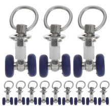15Pièces Galets Silencieux Rideaux Acier Inoxydable Pout Tracés