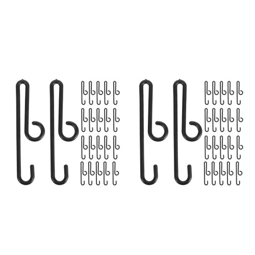 360Pcs Black Plastic Hooks for Hanging Multipurpose Towel Hat Storage 1