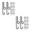 360Pcs Black Plastic Hooks for Hanging Multipurpose Towel Hat Storage 7